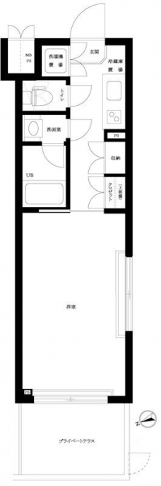 ルーブル富士見台の間取り図