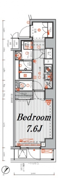 メインステージ千代田岩本町コモデの間取り図