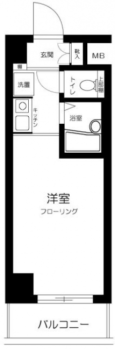 スカイコート駒場東大前の間取り図