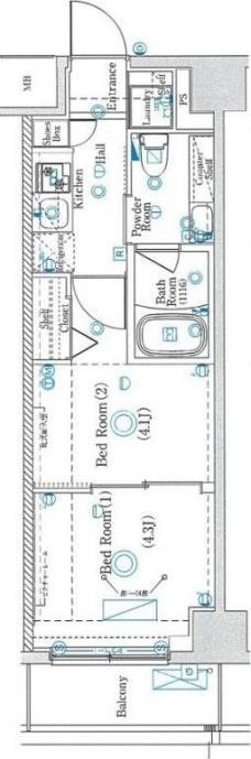ラフィスタ板橋本町の間取り図