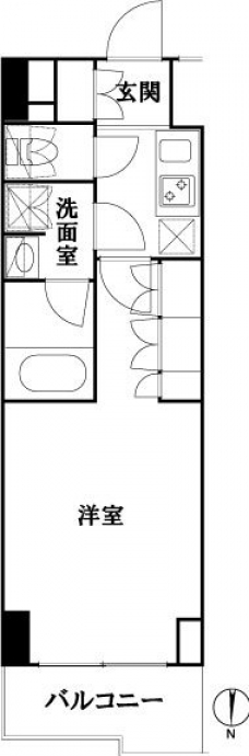 ルーブル池袋弐番館の間取り図