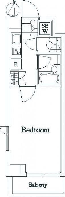 ルーブル中野沼袋弐番館の間取り図