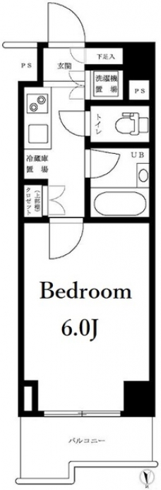 ルーブル西早稲田弐番館の間取り図