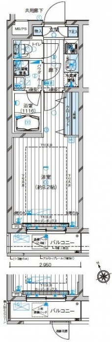 メインステージ都立家政の間取り図