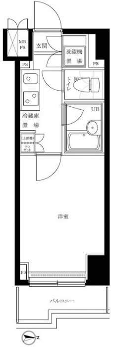 ルーブル中野新橋参番館の間取り図