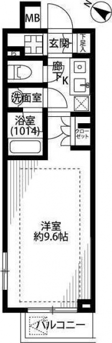 プレール・ドゥーク志村坂上の間取り図