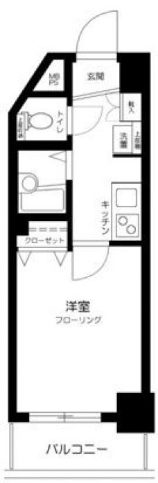 スカイコート新宿落合南長崎駅前の間取り図