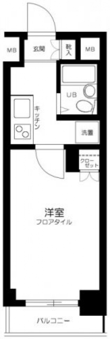 ルーブル千歳船橋の間取り図