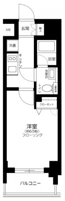 プレール・ドゥーク東京CANALの間取り図
