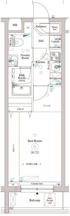 アークマーク東中野の間取り図