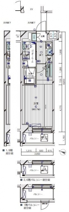 メインステージ上野毛IIの間取り図