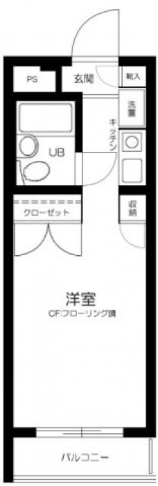 モビーレ等々力の間取り図