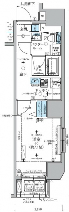 メインステージ信濃町の間取り図
