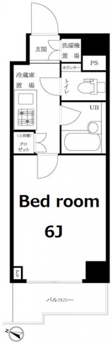 ルーブル大森山王弐番館の間取り図
