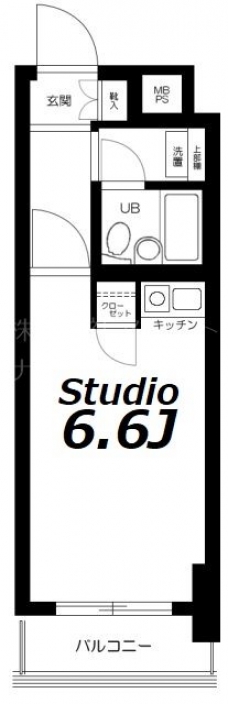 品川大井町スカイレジテルの間取り図