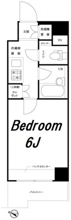 ルーブル大森山王弐番館の間取り図