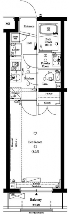 アクサス西新宿の間取り図