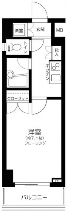 パレステュディオ新宿パークサイドの間取り図
