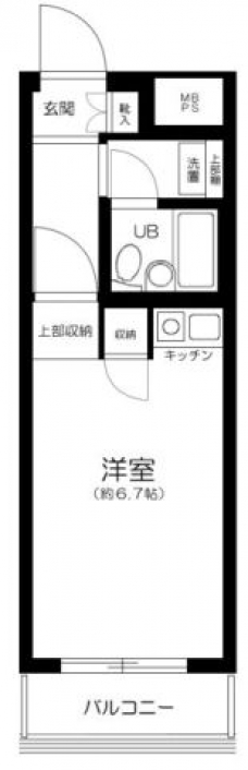品川大井町スカイレジテルの間取り図