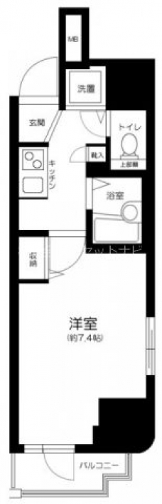 ガラ・シティ笹塚駅前の間取り図