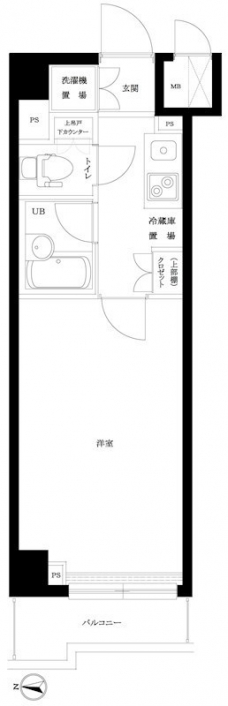 ルーブル明大前の間取り図