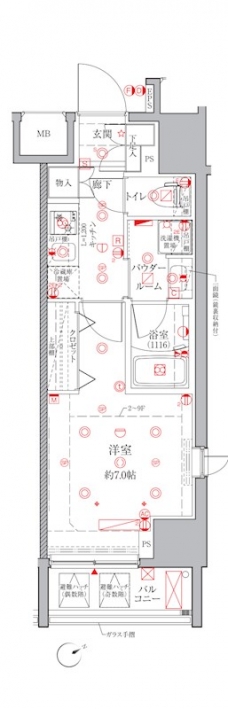 クレイシアIDZ三田の間取り図