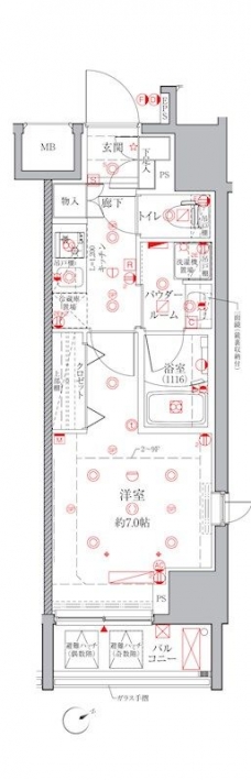 クレイシアIDZ三田の間取り図