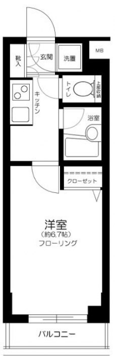 ヴェルト西馬込の間取り図