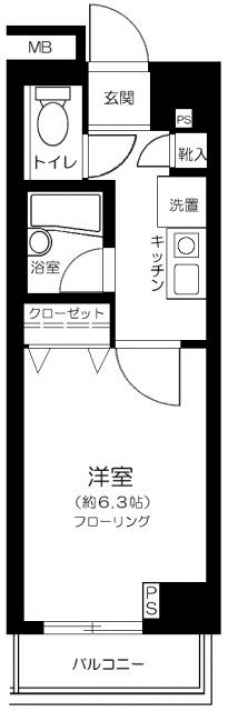 メゾンエクレーレ新宿西戸山の間取り図