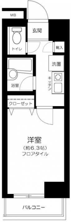 メゾンエクレーレ新宿西戸山の間取り図