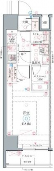 クレヴィスタお花茶屋の間取り図