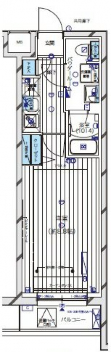 メインステージ新宿中井の間取り図