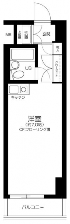 シーアイマンション浅草橋の間取り図