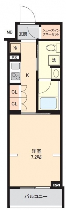 AXAS西巣鴨の間取り図