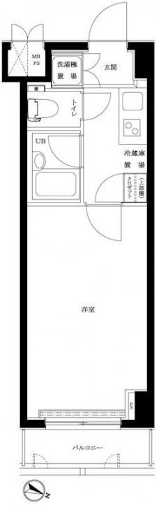 ルーブル学芸大学六番館の間取り図