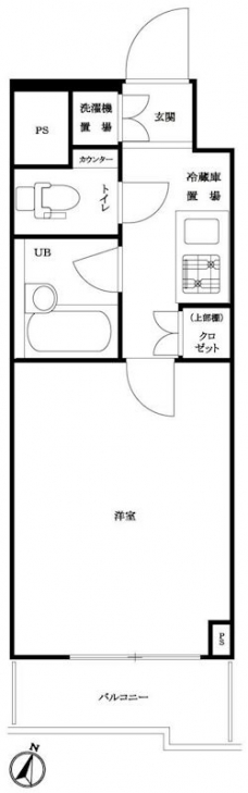 ルーブル大森山王弐番館の間取り図