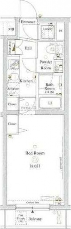 アクサス新宿の間取り図