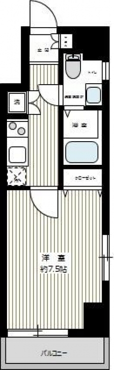 グランフォース亀戸の間取り図