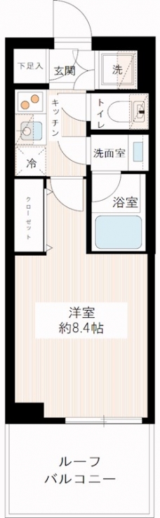 ＭＡＸＩＶ北千住の間取り図
