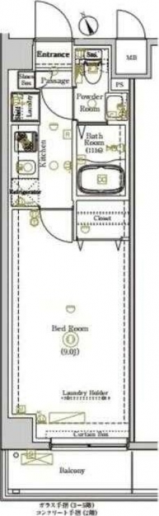 Refays XEBECときわ台の間取り図