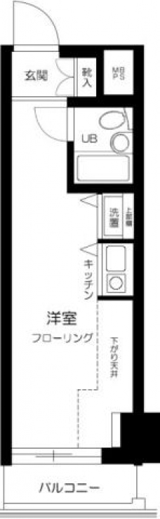 スカイノブレ御徒町の間取り図