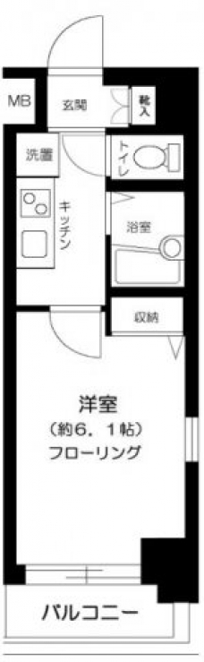 菱和パレス御茶ノ水湯島天神町の間取り図