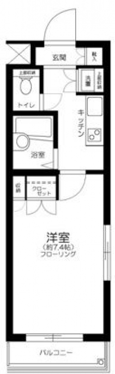 ルーブル都立家政の間取り図