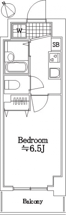 スカイコート新宿落合南長崎駅前の間取り図