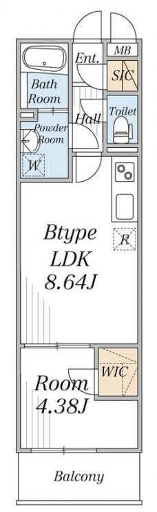 リブリ・曳舟IIの間取り図