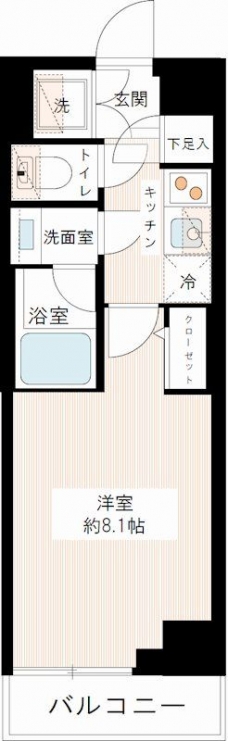 ＭＡＸＩＶ北千住の間取り図