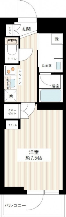 ジュイールパルフェ西新井の間取り図