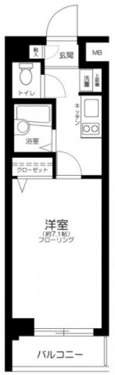 Verona池袋本町Lussoの間取り図