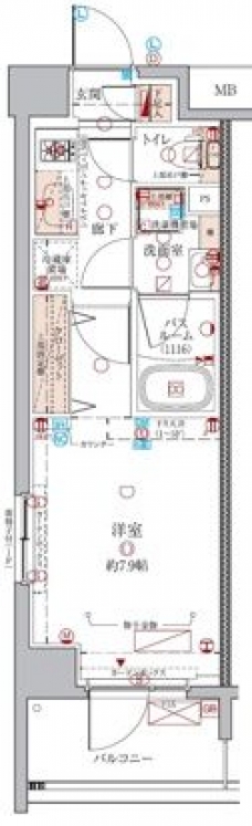 クレヴィスタ板橋大山の間取り図