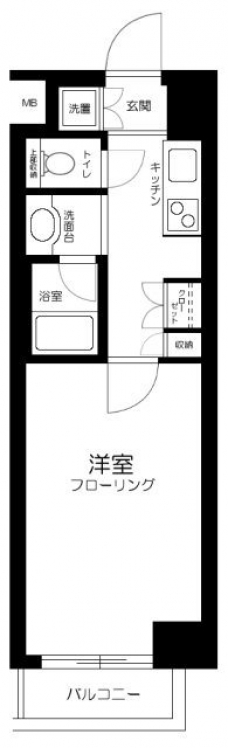 ルーブル学芸大学七番館の間取り図